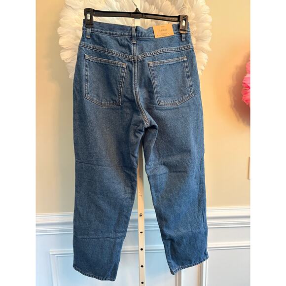 L.L.BEAN ORIGINAL FIT /RELAXED FLEECE LINED JEANS SIZE 10P - Picture 2 of 4